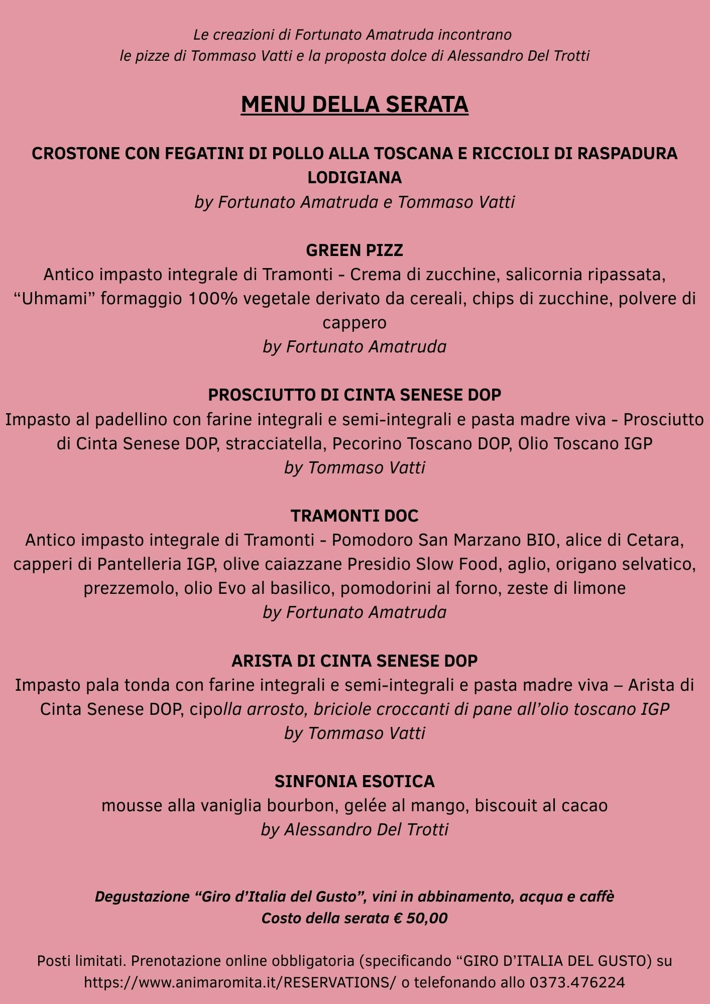 Anima Romita Ambasciatori del Gusto